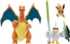 Pokémon Figuren 3er-Pack Evoli, Lauchzelot & Glurak Produktbild-Vorschau 1