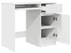 vidaXL Stôl biely 86x49x76 cm materiál na báze dreva Náhľad obrázku produktu 5