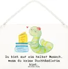 Mr. & Mrs. Panda Schild Buchhändlerin Herz DIN A6 - Weiß - Produktbild-Vorschau 1