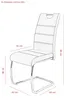 Hela Tische, 4er Set Esszimmerstuhl Freischwinger Flora - Produktbild-Vorschau 7