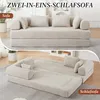 4-in-1 Chenille-Schlafsofa, verstellbare Rückenlehne, 4 Produktbild-Vorschau 4