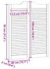 vidaXL : 2 portes battantes, 100 x 40 cm, en bois massif de Voir les images du produit 8