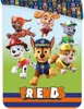 A group of Paw Patrol characters are depicted on a green background with a blue and orange striped border at the bottom. The word "FRIENDS" is prominently displayed in large orange letters. Produktbild-Vorschau