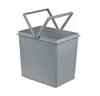 A gray plastic bin with a foldable handle on top, shown against a white background. Náhled obrázku produktu