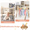 COSTWAY Arche de jeu en bois pour bébé, Trapèze de jeu Voir les images du produit 6