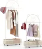 Two children's clothing racks with clothes and accessories displayed against a white background. Náhled obrázku produktu
