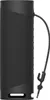 A black cylindrical Bluetooth speaker shown from the side with a black strap attached. Voir les images du produit