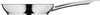 A side view of a stainless steel frying pan against a white background. Anteprima dell’immagine prodotto