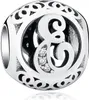 PANDACHARMS Kugel Buchstabe E Charm , 925er Sterling Produktbild-Vorschau 1
