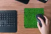MuchoWow® Mauspad Mousepad Leopard - Grün - Muster 20x20 cm Produktbild-Vorschau 4