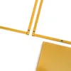 3 Stück Blumenhocker Set Metall Modern Gold Quadrat Produktbild-Vorschau 10