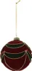 A single Christmas ornament hanging from a gold string against a white background. Anteprima dell’immagine prodotto