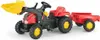 Rolly Toys Trettraktor mit Anhänger + Frontlader Anteprima dell’immagine prodotto 3