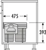 Hailo 3641221 - AS Raumspar Tandem Comfort - 20L/20L - Produktbild-Vorschau 10