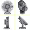 Ventilatore da tavolo con batteria e luce 48xSMD grigio Anteprima dell’immagine prodotto 9