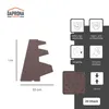 DAPRONA 20x Bitumen Dachschindeln Hexagonal Braun 1 m x 32 Produktbild-Vorschau 2