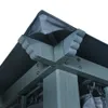 Pavillon mit Vorhängen & LED-Lichterkette 4x3 m Anthrazit Produktbild-Vorschau 7