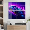 DEQORI Glasbild Echtglas 4x50x50 cm 'Corvette Produktbild-Vorschau 3