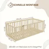 Crazy Pine Kinderbett 90x180 cm – Weiß - Montessori Produktbild-Vorschau 2