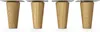 4x sossai Holzfüße rund - gerade Ausführung 8cm Eiche Produktbild-Vorschau 3