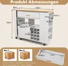 COSTWAY Wózek kuchenny i stolik barowy, wyspa kuchenna z Podgląd zdjęcia produktu 7