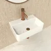 Wastafel wandmontage - 37 x 26 cm - Keramiek - Met Productafbeelding-voorbeeld 1