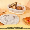 4-teiliges Leinen-Brot-Gärkörbe-Set, Back-Leinen mit Produktbild-Vorschau 3