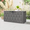 Outsunny Gartenbox 227 Liter Wasserdicht Abschließbar Produktbild-Vorschau 3