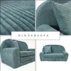 Mini-Kindersofa - Ausklappbares Kindersofa aus Cord in Produktbild-Vorschau 3