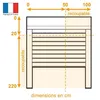 Volet roulant FRANCE-COMBI manuel PVC à tirage pour porte - Voir les images du produit 2