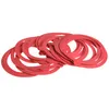 A pile of red rubber gaskets for jars. Anteprima dell’immagine prodotto