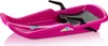 A pink plastic sled with black handles and a gray seat, shown from a slightly elevated side angle against a white background. Anteprima dell’immagine prodotto