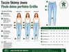 Jeans skinny a vita alta da donna Tazzio F107, azzurro, Anteprima dell’immagine prodotto 7