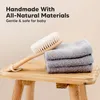 Baby Haarbürste Neugeborene Säugling Holz Babybürste Produktbild-Vorschau 6