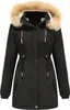 ASKSA Damen Winterjacke Wintermantel Baumwolljacke Warm Produktbild-Vorschau 1
