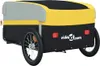 vidaXL Remorque vélo noir et jaune 45 kg Fer Voir les images du produit 9