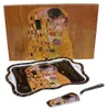 HOME ELEMENTS Talerz na ciasto z przyborami 35 cm, Klimt, Podgląd zdjęcia produktu 5