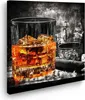 Glas Whiskey Abstract Style Leinwandbild Wandbild Produktbild-Vorschau 1