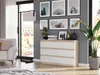 Komoda 120 cm, 6 zásuviek, skriňa FRAMIRE R-120, mix sonoma Náhľad obrázku produktu 2