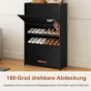 FABATO 7-stufiger Schuhschrank mit Tür – Platz für 28 Paar Produktbild-Vorschau 4