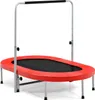 KOMFOTTEU Skladacia trampolína pre 2 osoby, oválna fitness Náhľad obrázku produktu 9