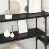 Konzolový stôl Čierny dub 150 x 29 x 76,5 cm Kompozitné Náhľad obrázku produktu 4