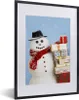 MuchoWow® MuchoWow® Gerahmtes Poster Ein Schneemann mit Produktbild-Vorschau 1