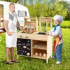 COSTWAY kuchnia błotna z grillem dla dzieci na zewnątrz, Podgląd zdjęcia produktu 2