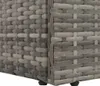 vidaXL Gartenbett Grau 195×60 cm Poly Rattan Produktbild-Vorschau 7