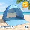 Tenda da Spiaggia Pop Up Automatica 2-3 Persone, Montaggio Anteprima dell’immagine prodotto 8