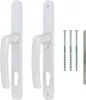 Türgriff/Türdrücker/Türklinke/Drückergarnitur DHS 92mm - Schildbreite 28mm - Weiß Produktbild-Vorschau