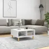 vidaXL Table basse blanche 60x60x30 cm Bois composite Voir les images du produit 2