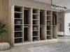 Kleiderschrank, Sandbeige / klares Glas, 3 x 100 x 200 x 51 Produktbild-Vorschau 4