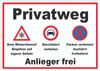 Privatweg KeinWinterdienst Durchfahrt Parken verboten Produktbild-Vorschau 1